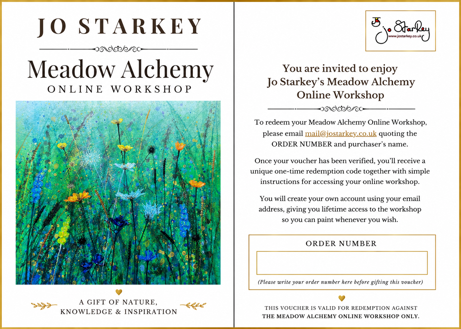'Meadow Alchemy' ONLINE WORKSHOP GIFT VOUCHER - Image 2